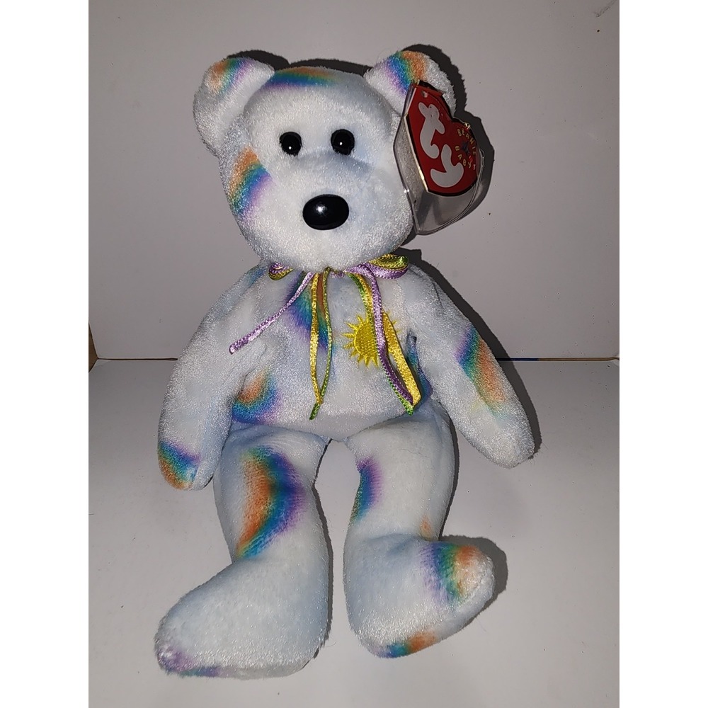 ty Beanie Babies Cheery‎ Bear 2001 Sunshine and Rainbows